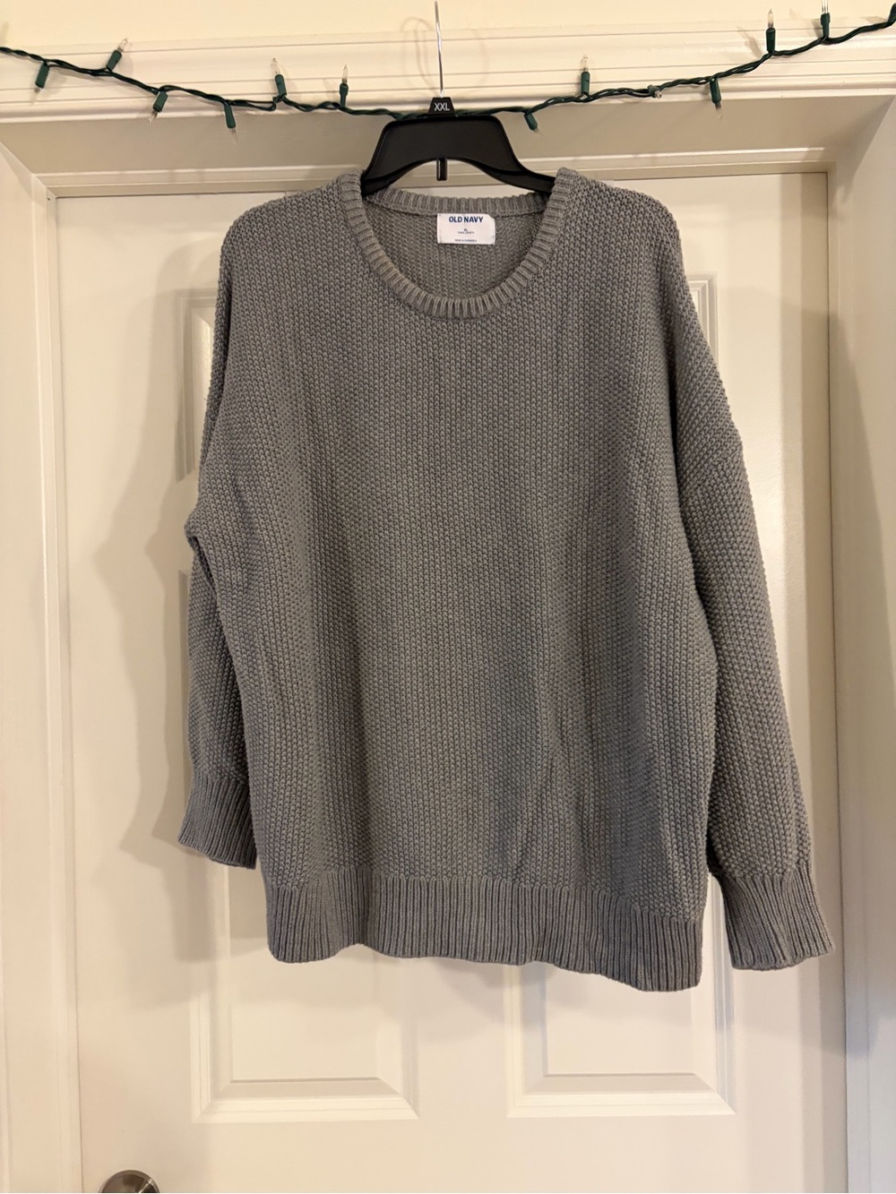 Old Navy Gray Knit Crewneck Sweater
